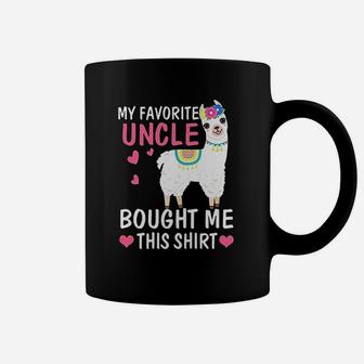 My Favorite Uncle Bought Me This Christmas Gift Llama Coffee Mug - Seseable