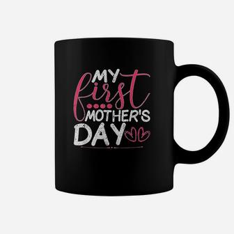 My First Mother Day Red Heart Lover Husband Wife Coffee Mug - Seseable