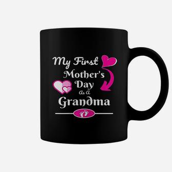 My First Mothers Day As Grandma Cute Gift For Mother Coffee Mug - Seseable