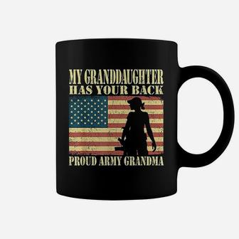 My Granddaughter Has Your Back Proud Army Grandma Gifts Coffee Mug - Seseable