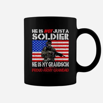 My Grandson My Soldier Proud Army Grandad Coffee Mug - Seseable