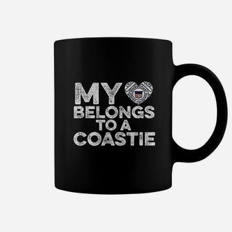 My Heart Belongs To A Guardsman Love Coast Guard Coffee Mug - Seseable