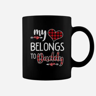 My Heart Belongs To Daddy Heart Coffee Mug - Seseable