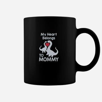 My Heart Belongs To Mommy Cute Love Mothers Day Kids Coffee Mug - Seseable
