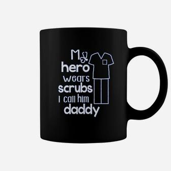 My Hero Calls Him Daddy, dad birthday gifts Coffee Mug - Seseable