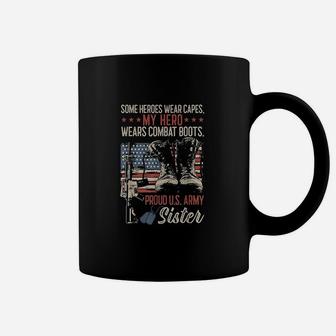 My Hero Wear Combat Boots Proud Army Sister Women Coffee Mug - Seseable