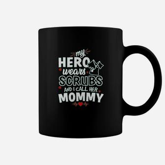 My Hero Wears And I Call Her Mommy Cute Baby Coffee Mug - Seseable