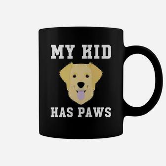 My Kid Has Paws Golden Retriever Dog Coffee Mug - Seseable