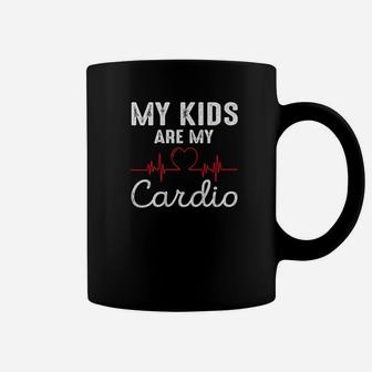 My Kids Are My Cardio Funny Fathers Day Dad Coffee Mug - Seseable