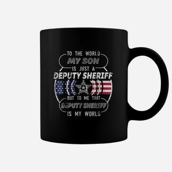 My Son Is Deputy Sheriff Mom Deputy Sheriff Dad Coffee Mug - Seseable