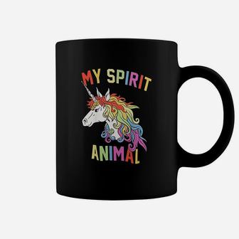 My Spirit Animal Unicorn Magical Rainbow Funny Coffee Mug - Seseable