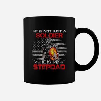 My Stepdad Is A Soldier Proud Army Stepson Stepdaughter Coffee Mug - Seseable