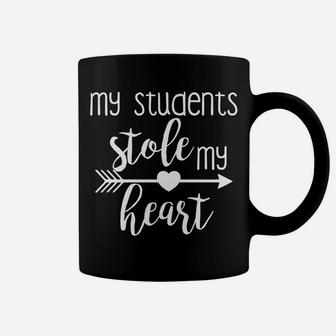 My Students Stole My Heart Teacher Valentines Day Coffee Mug - Seseable