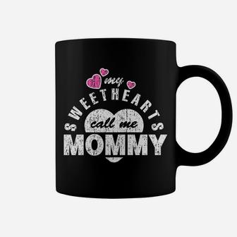 My Sweethearts Call Me Mommy Distressed Graphic Coffee Mug - Seseable