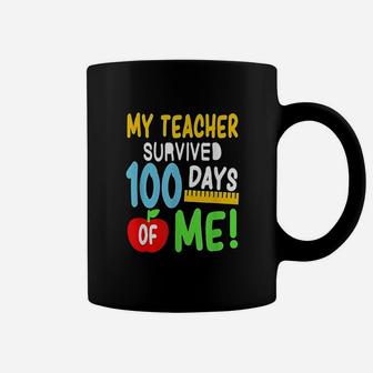 My Teacher Survived 100 Days Of Me 100 School Days Coffee Mug - Seseable