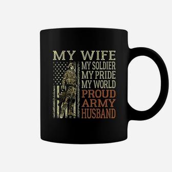 My Wife My Soldier Hero Proud Army Husband Military Spouse Coffee Mug - Seseable