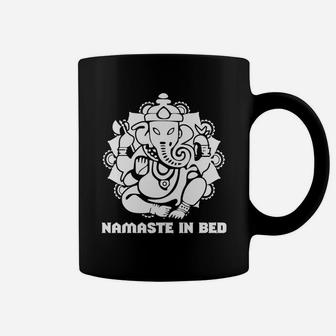 Namaste Elephant Namaste In Bed Woman Chakra T-shirt Coffee Mug - Seseable