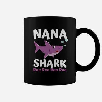 Nana Shark Doo Doo Hoodie Family Shark Coffee Mug - Seseable