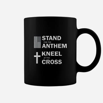 National Anthem | Stand For Anthem Kneel For Cross Coffee Mug - Seseable