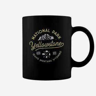 National Park Us Bison Buffalo Vintage Coffee Mug - Seseable