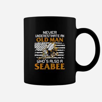 Navy Seabee Veteran Tshirt Coffee Mug - Seseable