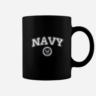 Navy United States Of America Graphic Coffee Mug - Seseable