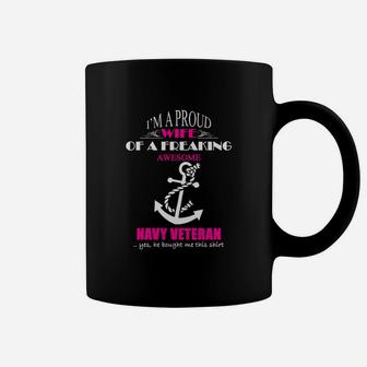 Navy Veteran Wife Coffee Mug - Seseable