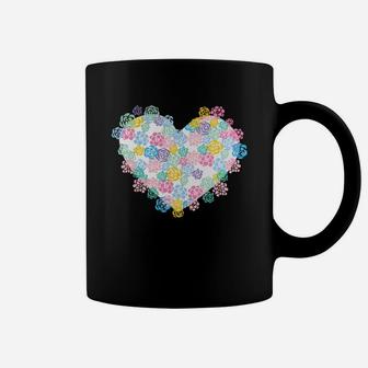 Neon Shirts - Flower Hearts Shirts Coffee Mug - Seseable