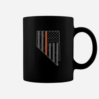 Nevada Mountain Search Rescue Shirt Thin Orange Line Gear Coffee Mug - Seseable