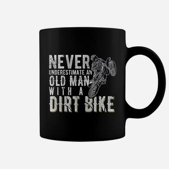 Never Underestimate An Old Man With A Dirt Bike Coffee Mug - Seseable
