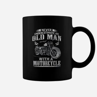 Never Underestimate An Old Man With A Motorcycle Coffee Mug - Seseable