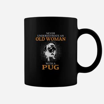 Never Underestimate An Old Man With A Pug Coffee Mug - Seseable