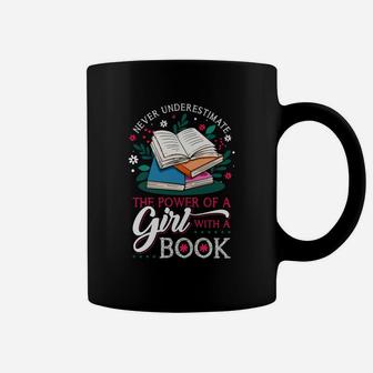Never Underestimate The Power Of Book Coffee Mug - Seseable