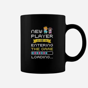 New Baby Gaming First Time Dad Mom Announcement Coffee Mug - Seseable