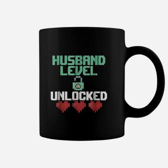New Husband Level Unlocked Just Married Gamer Gift Coffee Mug - Seseable