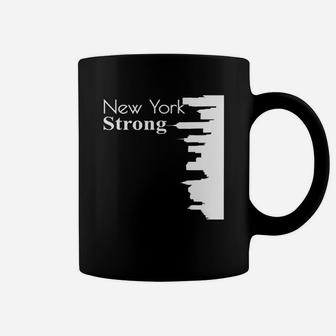 New York Strong Ny Pride New York Skyline Coffee Mug - Seseable