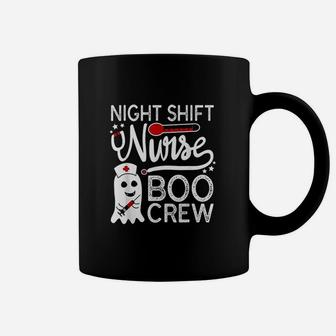 Night Shift Nurse Boo Crew Halloween Costume Ghost Rn Nurse Coffee Mug - Seseable