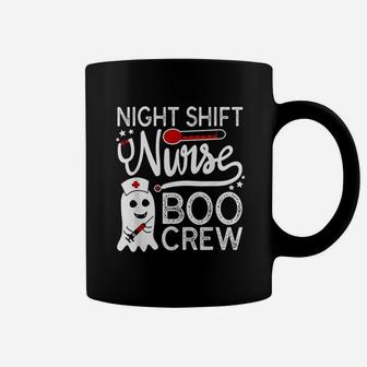 Night Shift Nurse Boo Crew Halloween Costume Ghost Rn Nurse Coffee Mug - Seseable