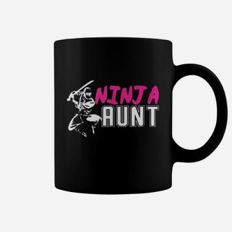 Ninja Aunt Matching Family Ninja Birthday Gift For Auntie Coffee Mug - Seseable