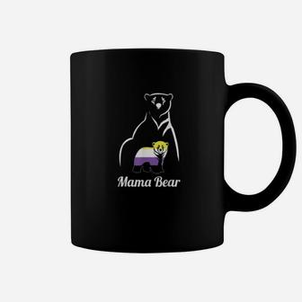 Non-binary Mama Bear Coffee Mug - Seseable