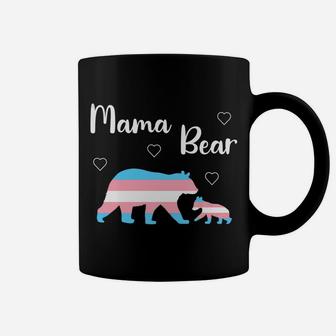 Nonbinary Mama Bear Transgender Trans Pride Coffee Mug - Seseable