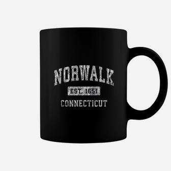 Norwalk Connecticut Ct Vintage Established Sports Design Coffee Mug | Seseable CA
