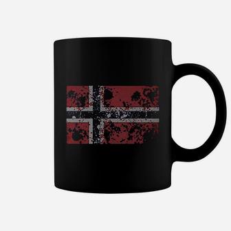 Norway Flag Faded Abstract Norwegian Flag Coffee Mug - Seseable