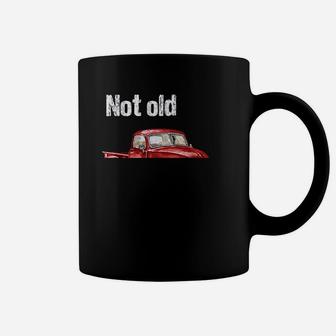 Not Old Just Retro Fun Vintage Red Pick Up Truck Coffee Mug - Seseable