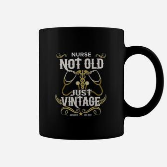 Not Old Just Vintage Authentic Retro Style Retired Nurse Coffee Mug - Seseable
