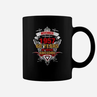 November 1957 65th Years Of Being Awesome Coffee Mug - Seseable