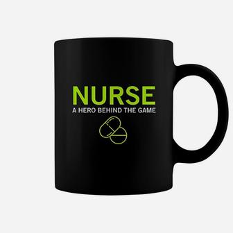 Nurse A Hero In Behind The Game Frontline Healthcare Worker Coffee Mug - Seseable
