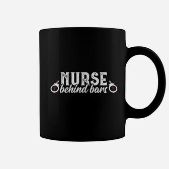 Nurse Behind Bars, funny nursing gifts Coffee Mug - Seseable