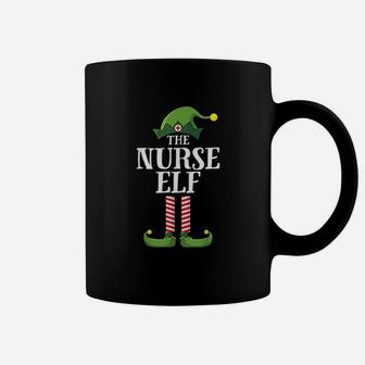 Nurse Elf Matching Family Group Christmas Party Pajama Coffee Mug - Seseable