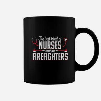 Nurse Life Fire Wife Funny Best Firefighter Nursing Coffee Mug - Seseable